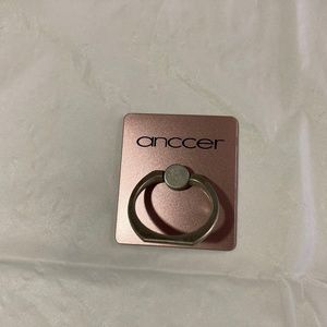 Anccer Rose Gold and Silver Square Self Adhesive Phone Grip Ring